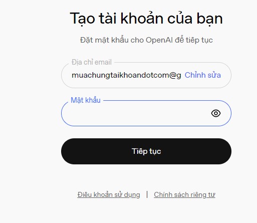 Cách tạo tài khoản ChatGPT miễn phí tại Việt Nam chính chủ, đầy đủ nhất 2 tạo tài khoản ChatGPT thành công