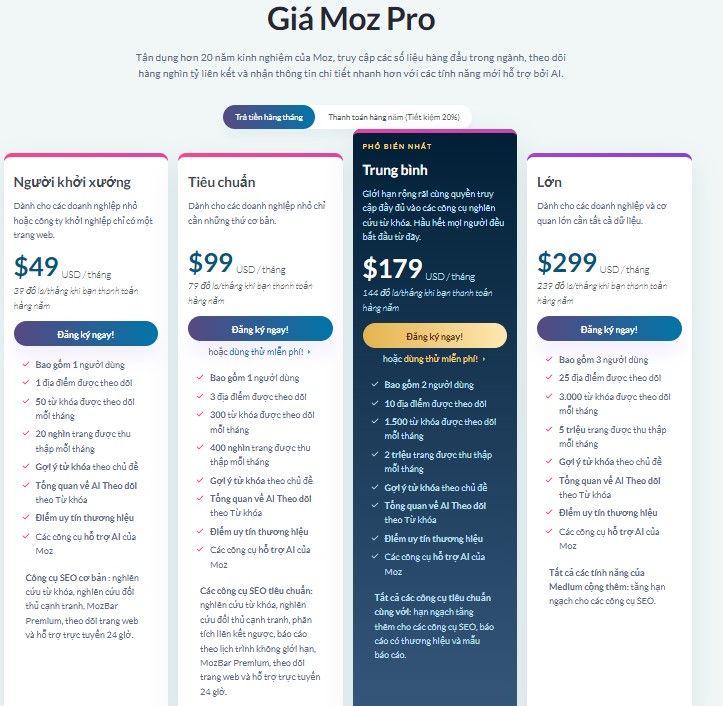 MUA SEO MOZ PRO TẠI ĐÂY CÓ GIÁ RẺ HƠN 80 PHẦN TRĂM - TIẾT KIỆM TIỀN