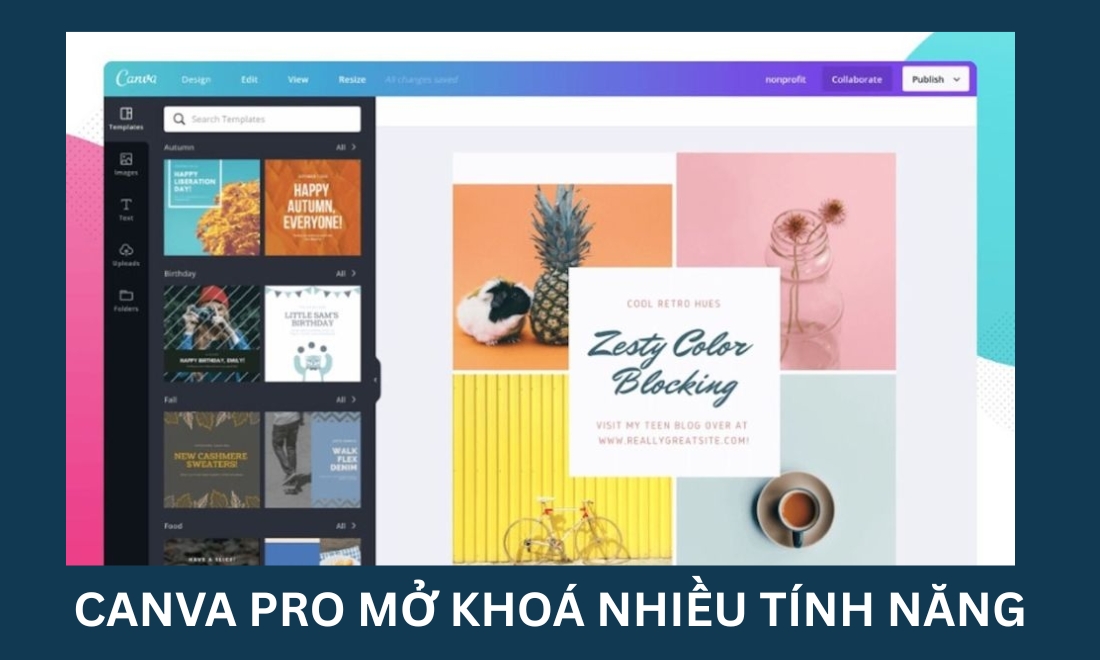 Tạo tài khoản Canva & Khám phá kho thiết kế khổng lồ miễn phí 4 CanvaPro mở khoá nhiều tính năng hấp dẫn