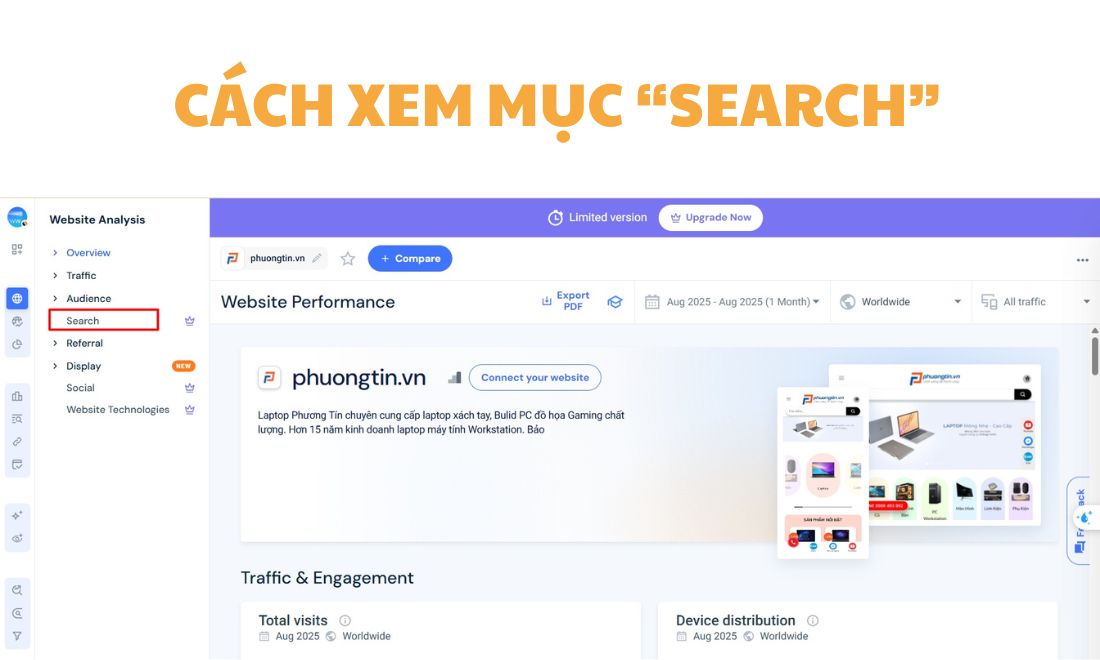 Hướng Dẫn Sử Dụng Similarweb Từ A-Z Cho Các SEOER 5 Cách đọc dữ liệu Search trên Similarweb