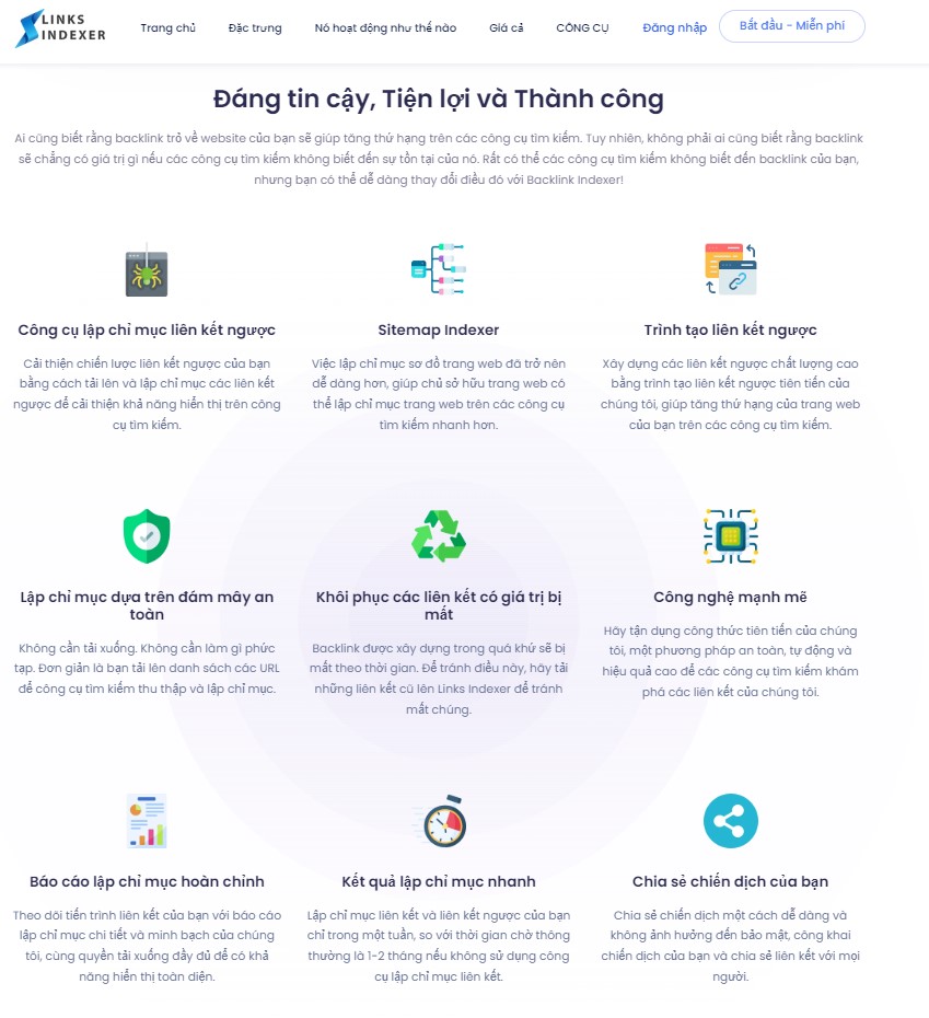 Links indexer tools backlink group buy rẻ