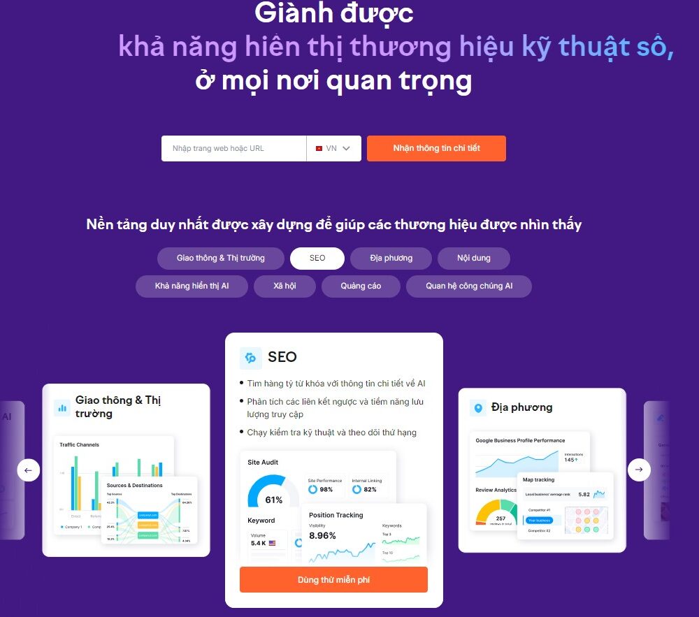 Đánh Giá SEMrush - Muachungtaikhoan