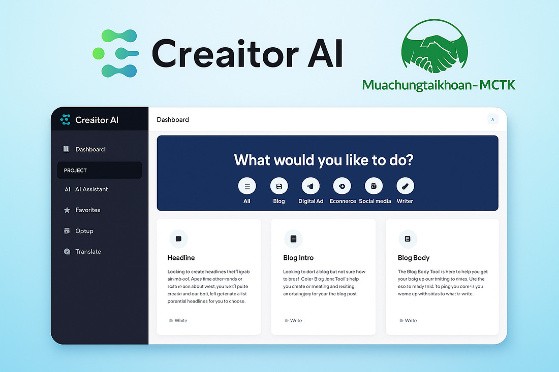 Mua Chung Creator AI Giá 11k- tháng MCTK