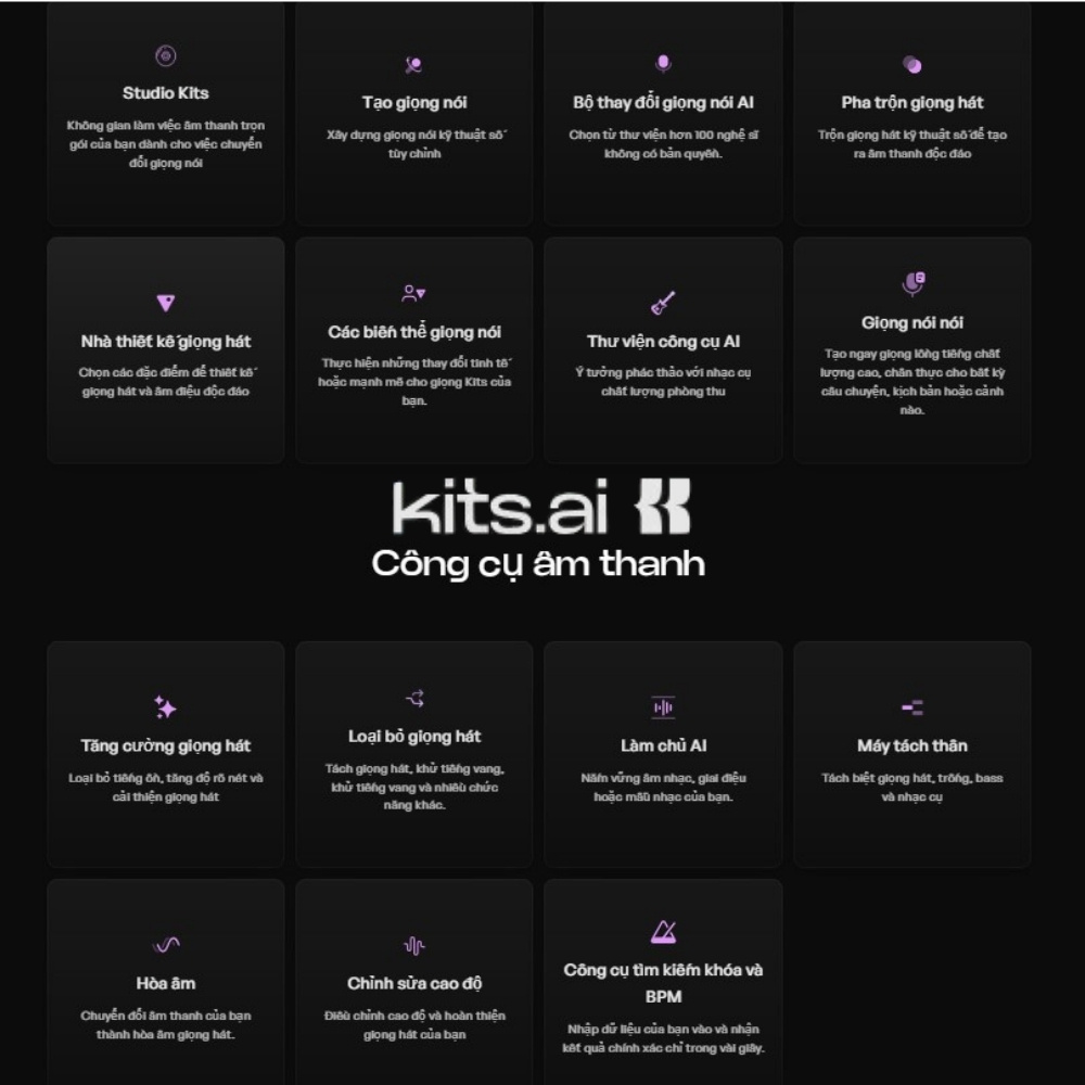 Nâng cấp Tài khoản Kits AI chính chủ giá tốt