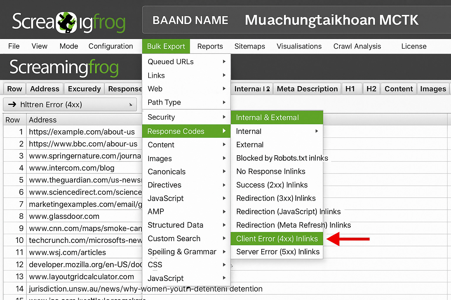 Tải Miễn phí Screaming Frog - Share key 2026