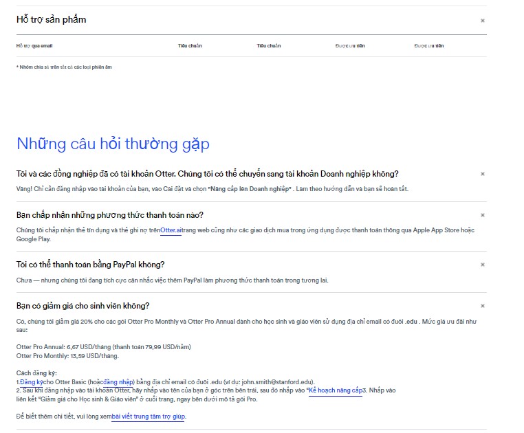 Otter AI 17 ho tro sp