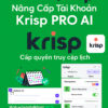 Nang cap tai khoan Krisp AI Pro